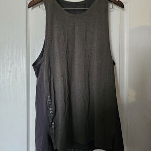 lululemon athletica Olive and Black Muscle Tee